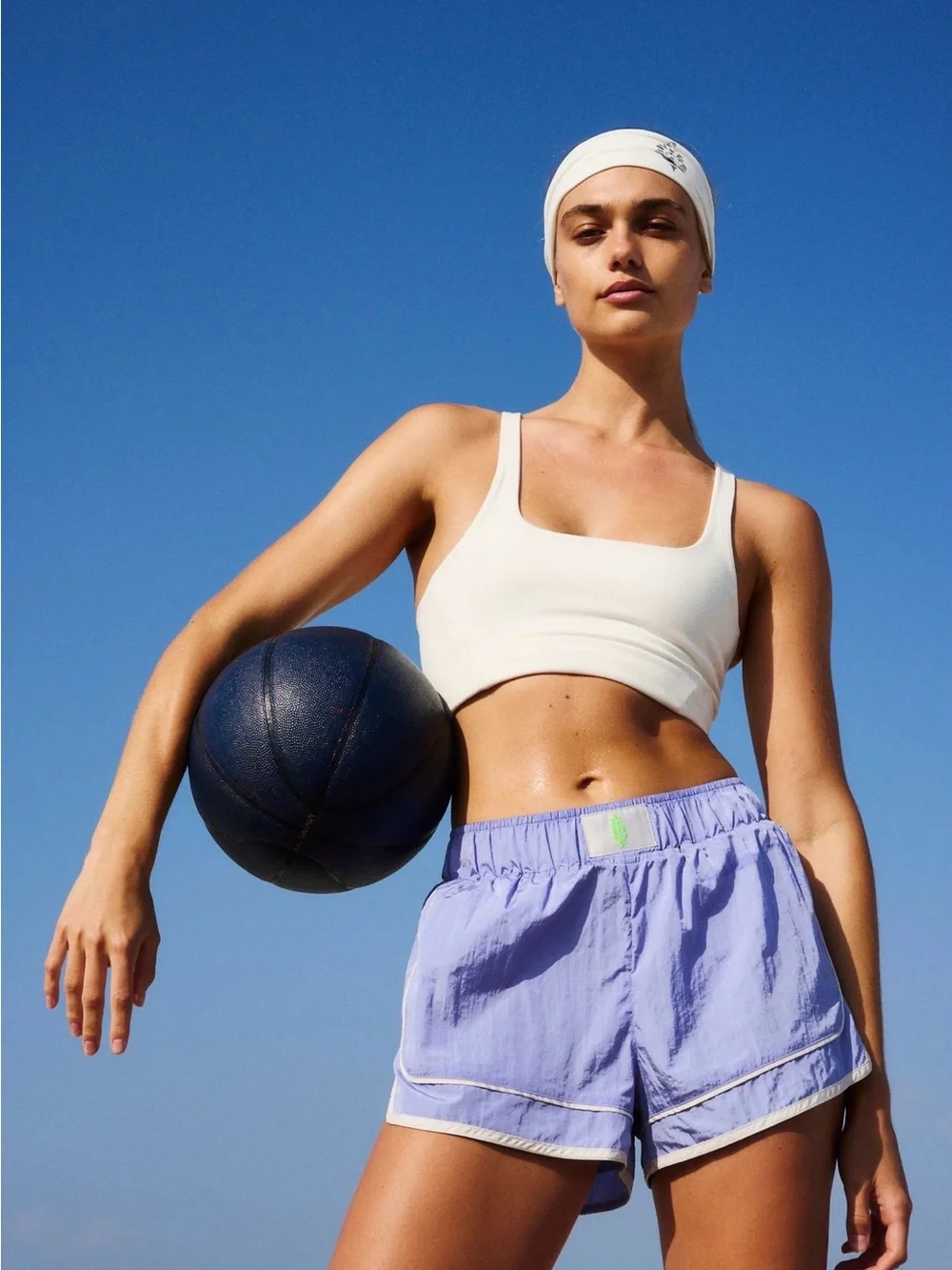 FP Movement by Free People Varsity Blues Shorts in Twilight Combo - Picture 3 of 11